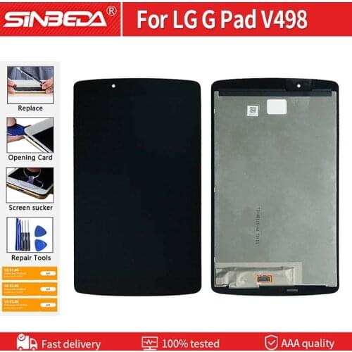 8.0" Original For LG Pad 2 V498 LCD Display Touch Screen DigitizerFor LG G Pad II 8.0 WIFI V498 V497 V495 LCD Display Assembly