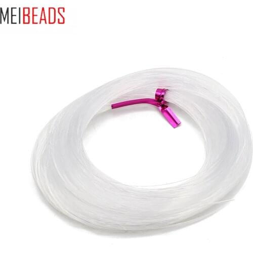 MEIBEADS 1Roll 0.6/0.8mm DIY Jewelry Findings New Transparent No stretch Fish Silk Crystal line Cord Thread 20m UF7119