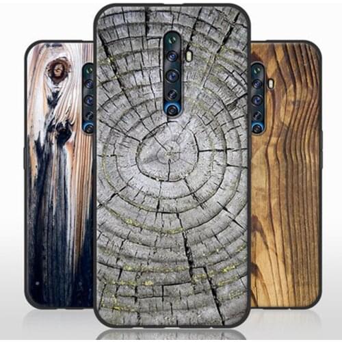 For OPPO Reno 2Z case Wood grain Stone pattern Case For OPPO Reno 2F Soft Silicone TPU back Cover Reno2F Reno2Z phone cases