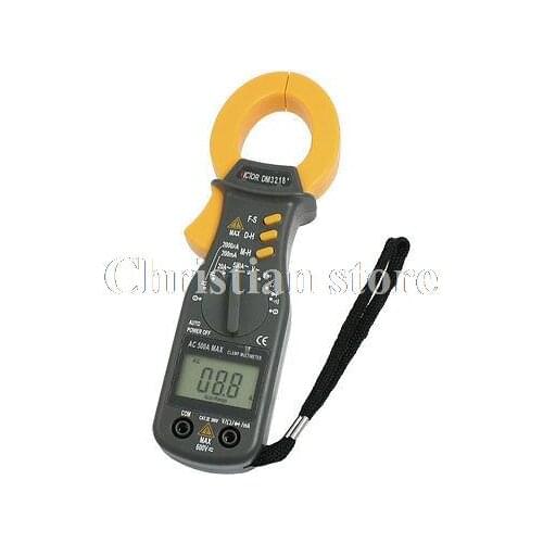 Battery Powered AC DC Voltage Current Digital Clamp Multimeter