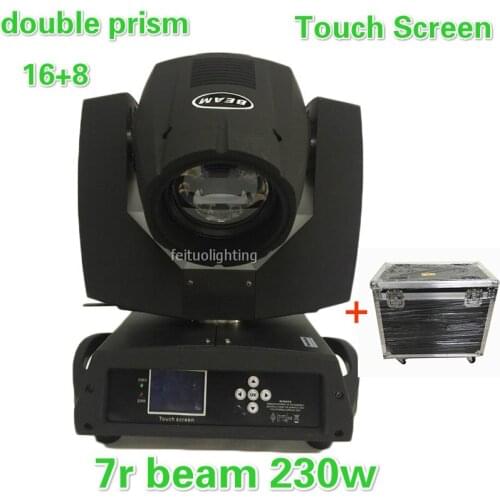 E-10x with fly case high power rainbow color 230w light double prism sharpy 7r beam 230 moving head light