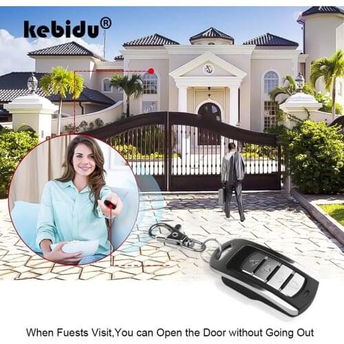 Kebidu 433MHz Cloning Remote Control Duplicator Electric Copy Controller Mini Wireless Transmitter Switch 4 buttons Car Key Fob