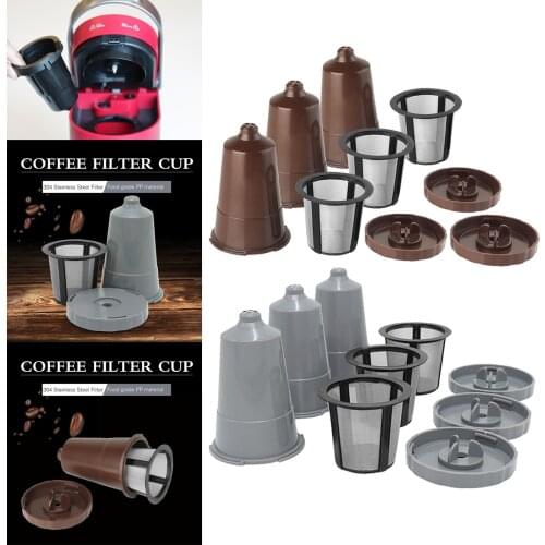 Reusable k Cups Stainless Steel Filter Coffee Pod Accessories Pod Cleaning Water Replacement K-cup
