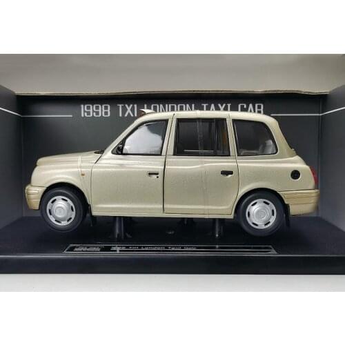 1:18 Scale Simulation Alloy Car Model 1998 London Taxi Vehicle Collection Souvenir Ornaments Display Gift Hot Toys