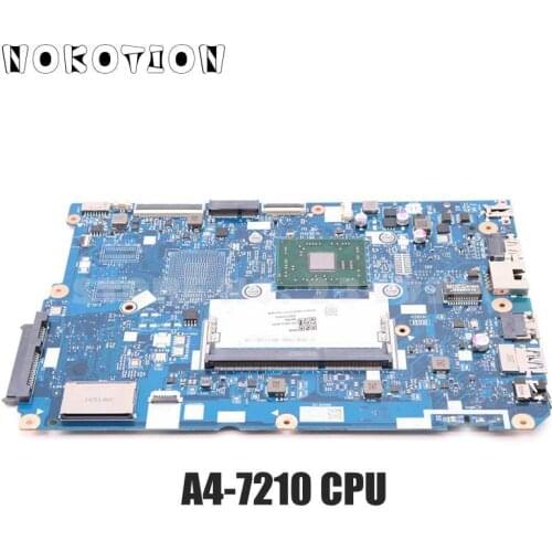 NOKOTION For Lenovo ideapad 110-15ACL Laptop motherboard A4-7210 CPU 5B20L46291 CG521 NM-A841 Main board full tested
