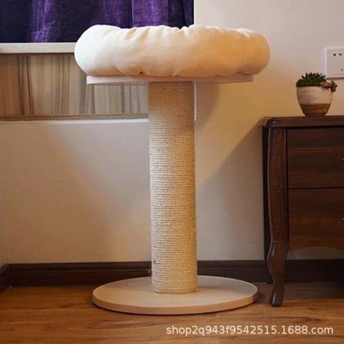 New Cat Climbing Frame Solid Wood Litter Cat Tree Small Cat Shelf Sisal Scratching Board Scratching Post Jumping Platform