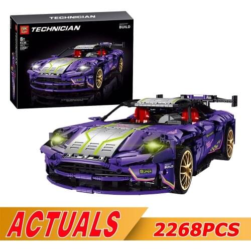 New K136 High-Tech Car Toys The MOC-62260 DB11 Sport Racing Car Model Assembly Building Blocks Bricks Kids Christmas Gifts