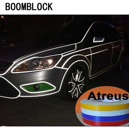 BOOMBLOCK 1*500cm Car Reflective Strip Body Tire Sticker For Opel Astra H G J Volvo S60 V70 XC90 Citroen C5 C4 Subaru Forester