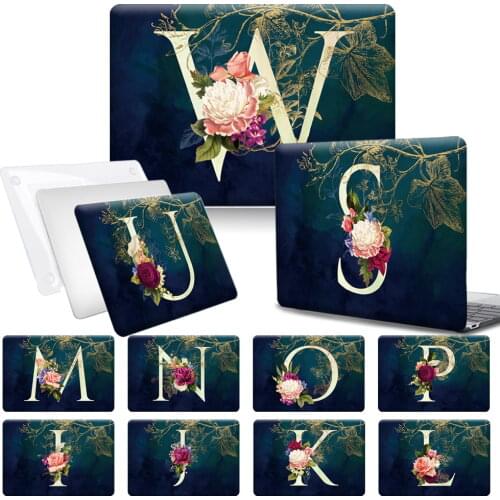 Initials Hard Shell for Macbook Air 11" A1370 A1465 Laptop Anti-fall Case for Macbook Air 13" A1369 A1466/A1932 A2179/A2337 M1
