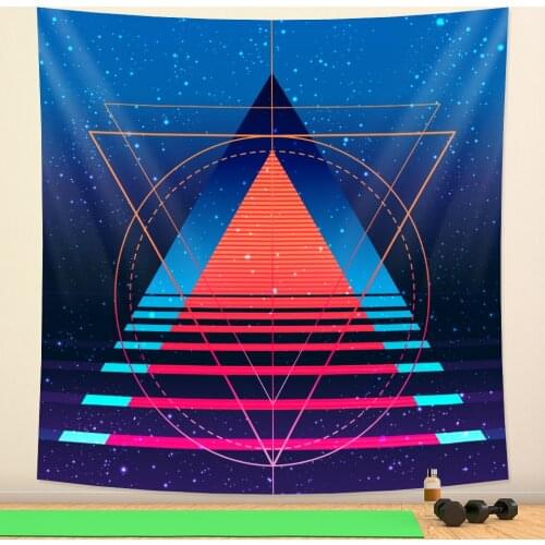 Psychedelic scene Mandala tapestry home decoration tapestry bed sheet Hippie Bohemian decorative yoga mat sofa blanket