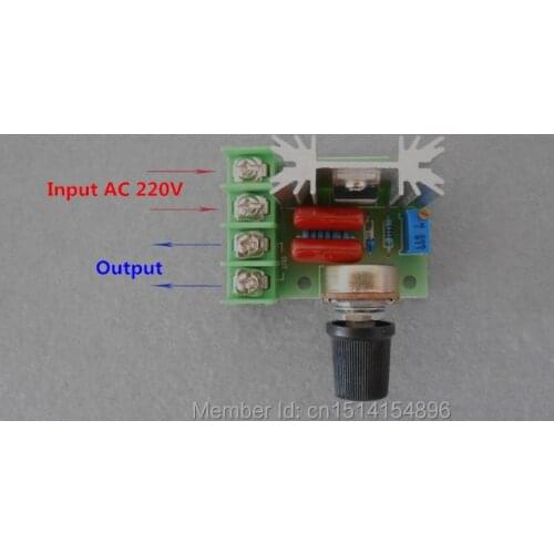 AC 50 TO 220V 2000W Speed Controller SCR Voltage Regulator Dimming Dimmers Thermostat Temperature Resistant FR - 4 circuit board