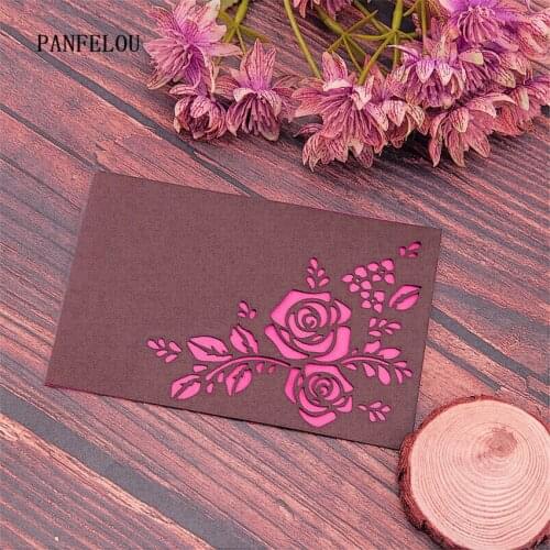 PANFELOU Flower rose bookmark Scrapbooking DIY Halloween Embossing mould card paper die stencils punch Metal cut dies cutting
