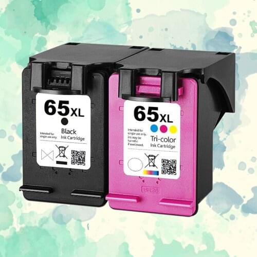 Compatible 65 Ink Cartridge Replacement for HP 65XL HP 65 for HP DeskJet 3720 3722 3755 3730 3758 Envy 5010 5020 5030 5232 Print