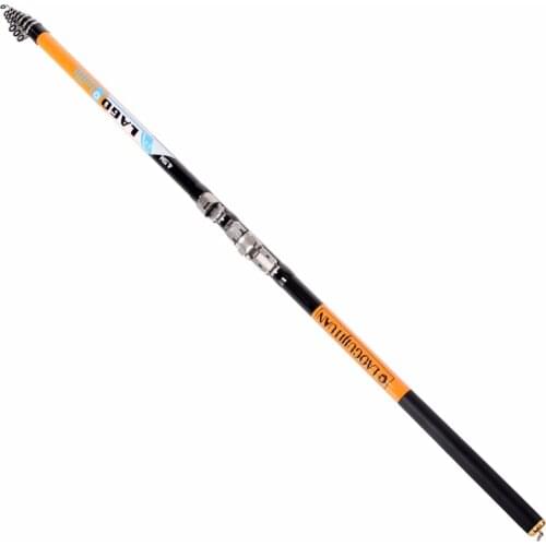 High Performance Sea Fishing Pole High Quality Carbon Fiber Telescopic Fishing Rod 2.4M 3.0 4.5M 5.4M 6.3M Spinning Fishing Rod