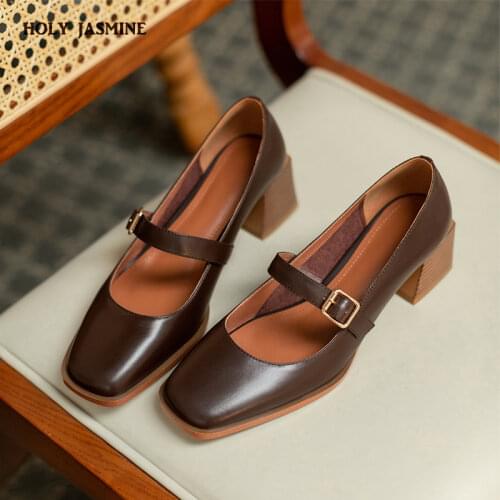 Mary Jane Shoes European and American Retro Single Shoe New 2021 Women Shoes High Heel Heels for Women Elegant High Heels Heels