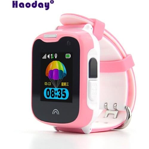 Waterproof D7 1.33 inch Screen Smart Watch Kids real-time GPS Tracker SOS Free Mobile APP GPS+Wifi+ LBS multiple tracker methods