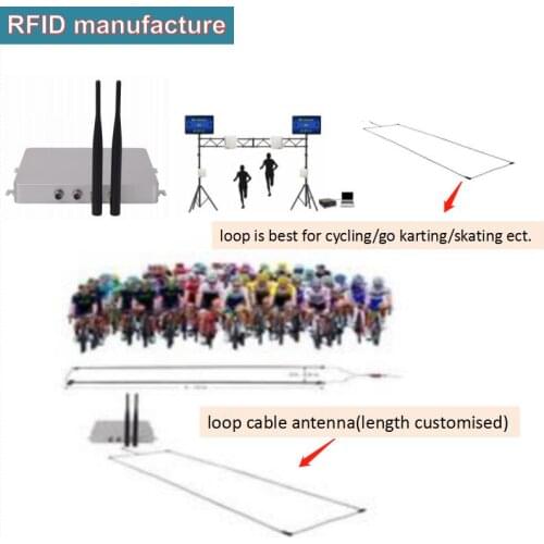 High speed Motorcycle,MTB race includes active decoder Reader 2.4GHZ receive+125khz trigger work with active tags/loop antenna