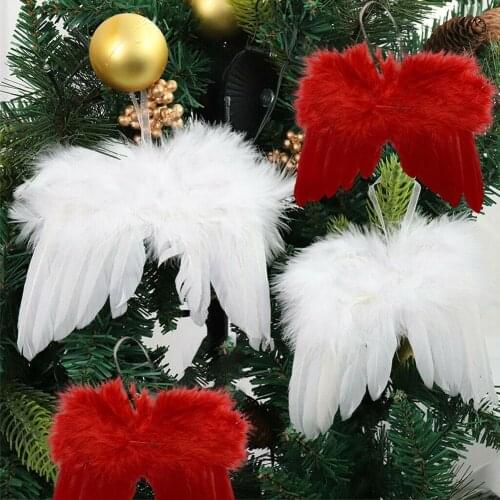 1pcs Feather Wing Lovely Photography Props Accessories Christmas Tree Decoration Hanging Ornament Home/party/wedding Ornaments