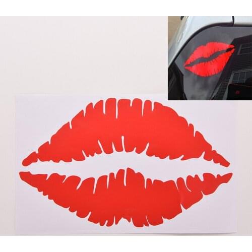 1x Funny Lip Kiss Print Sticker DIY Decal For Room Decal Sticker