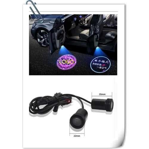 2 Pcs LED Car Door Lamp welcome logo projection Light for Nissan NISS LIVINA MARCH X-TRAIL TIIDA