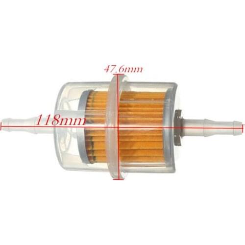 2x Motorcycle Inline Fuel Filter Petrol Fits 6mm 8mm 1/4" 5/16" Pipe