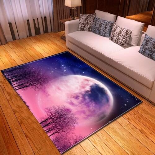 3D Starry sky pattern Carpets for Living Room Bedroom Rug Kids Room Anti-slip Carpet Home Hallway Floor Mats Child Bedside Rugs