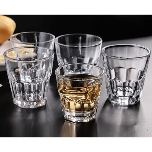 5PCS/Lot 100ML Shot Glass Tempered Material Clear Glass Cups for Liquor and Spirits Wine Cup Tumbler Bar Club Party Drinkware
