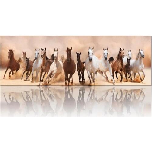 5d large Diy Diamond Painting Horses Cross Stitch diamonds embroidery Full Square rhinestone Round Mosaic Diamond picture