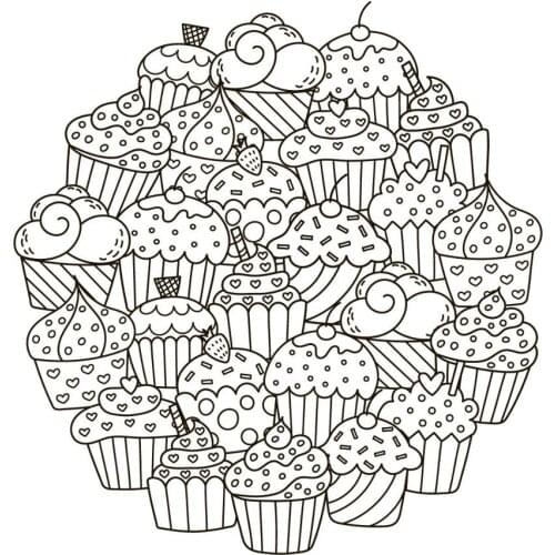 AZSG Delicious little cake Clear Stamps For DIY Scrapbooking Decorative Card making Craft Fun Decoration Supplies 13*13cm