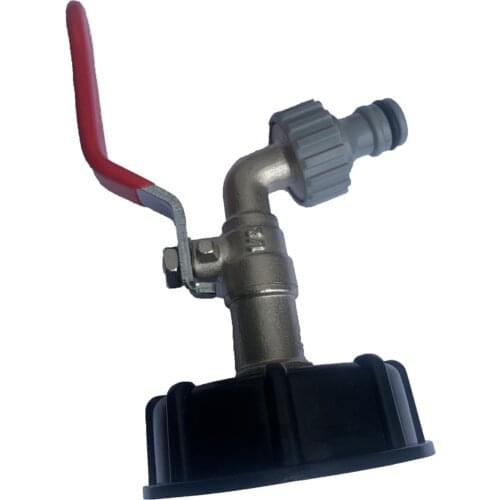 Water Storage Tank Adapter 6mm Coarse Connector 1/2" Garden Hose Valve Faucet with Plastic Outlet