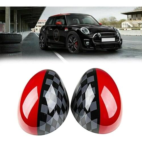 Car Door Side JCW Style Mirror Covers for Mini Cooper R55 R56 R57 R58 R60 R61 Power Fold Mirror