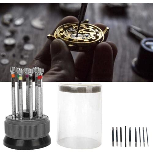 Watch Screwdrivers Alloy Steel Slot Cross Watch Repairing Maintenance Screwdrivers Watch Repair Tool Kit for Watchmaker