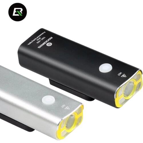 ROCKBROS Rechargeable Bicycle Light Waterproof MTB Lanterna Bike Flashlight Farol Bike Headlight Front Lamp Cycling Accessories