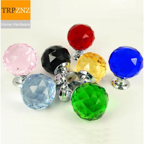 Crystal Town outlets,High-grade crystal Spherical handle,high brightness,hardness,furniture hardware