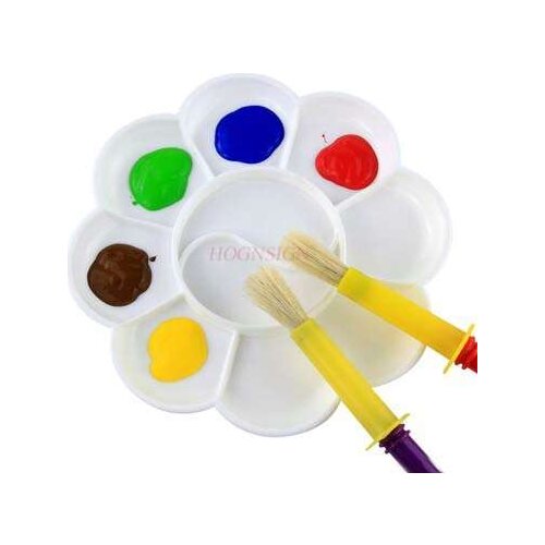 Painting gouache box Plum-shaped palette disc gouache watercolor painting palette acrylic painting childrens art