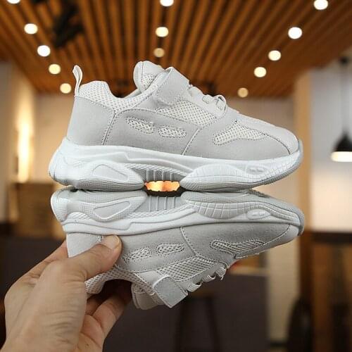 Children Breathable Patchwork Sports Shoes For Boys Girls Fashion Sneakers Baby Kids Non-slip Casual Shoes Size 21-36