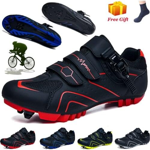 Professional Mountain Bicycle Shoes Men Cycling Sneakers MTB Shoes Women Breathable Self-locking Racing Sneakers Road Bike Shoes