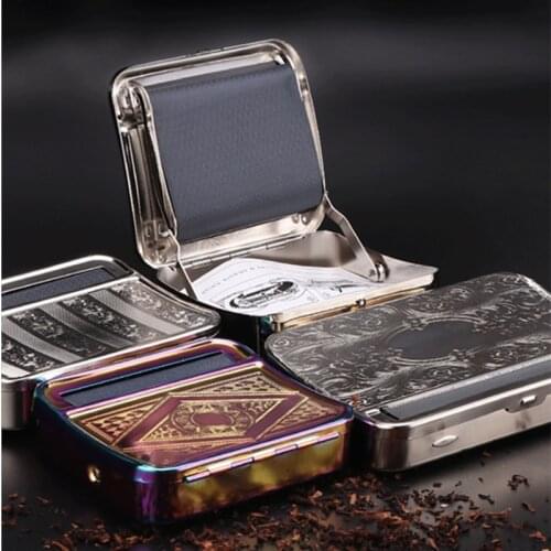 70/78/110mm Handmade Cigarette Rolling Machine Tobacco Roller Cigarette Case Metal Weed Manual Cigarette Machine For Smoking