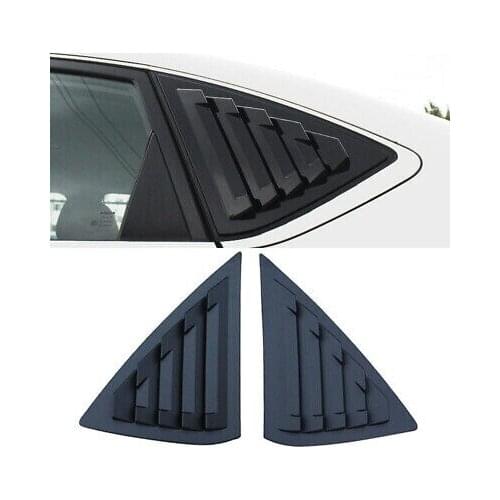 Matte Black Rear Window Shutter Cover 2pcs for Nissan Sentra Sylphy 2013-2018