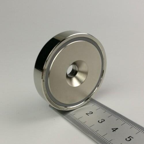 4pcs D48mm Strong Attracting-force Neodymium N52 Magnet Pot Multifunctional Door Window Fixed Suction Cup Magnets Magnetic Bases