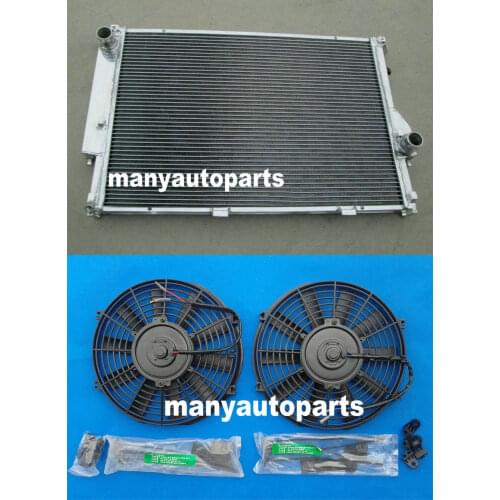Aluminum Radiator+Fan For BMW 5 E34 M5 530i/535i; 7 E32 730i/730iL/735i/735iL MT New