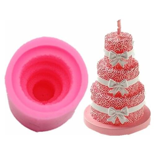 Limited New Arrival Three-layer Bow Roll European Sugar Cake Mold Dessert Decorative Chocolate Diy Kitchen Baking Tools