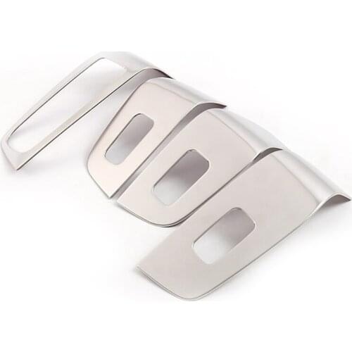 Stainless Steel Car Glass Window Lift Switch Panel Cover Trim Decor for Mg Hs 2018 2019 2020 2021 Accessories