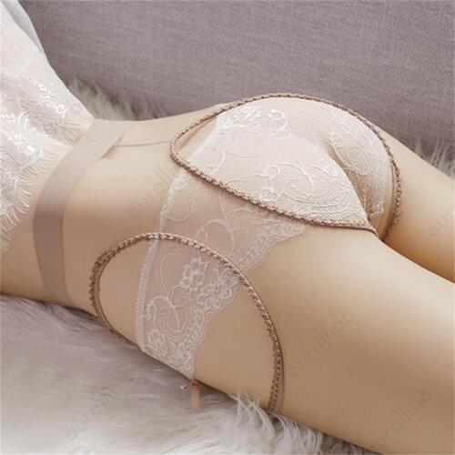 Mature Woman Sexy 4 Side Open Pantyhose Thin Sheer Nylons