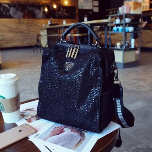 Mesh Netting Iridescent Paillette Backpack Women High Quality Sparkle Shiny Daily School Bag Female Female Bagpack Shoulder Bag