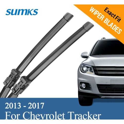 SUMKS Wiper Blades for Chevrolet Tracker 26"&14" Fit Push Button Arms 2013 2014 2015 2016 2017