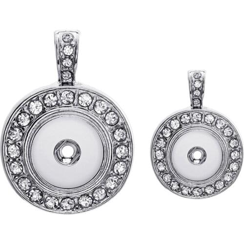 Interchangeable Crystal Ginger 141 Snap Button Pendant Necklace Jewelry Fit 12mm 18mm Snap Button Charm jewelry For Women Gift