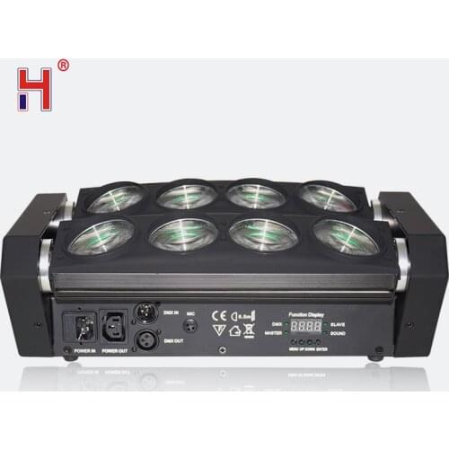 Led Dj Lights Moving Head Lyre Spot Beam Spider Light 8*12W Rgbw Stage Light For Party Disco Lights