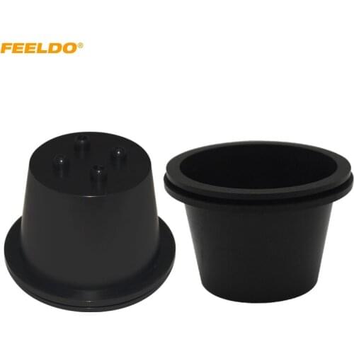 FEELDO 2Pcs Universal Waterproof Car HID LED Headlight Dustproof Cover Rubber Sealing Headlamp Cap Cover H/D 45mm/53mm #5582