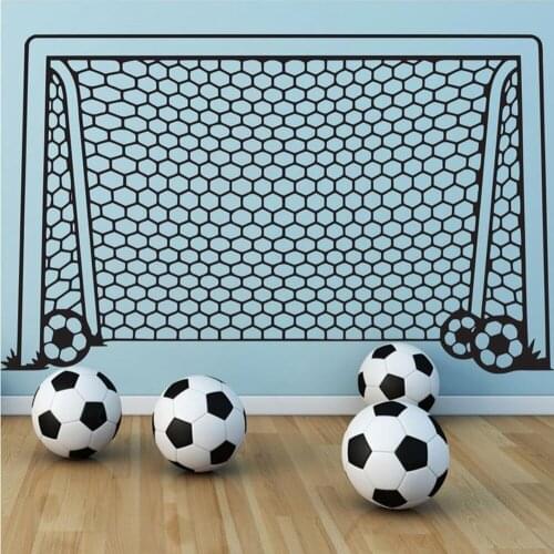 Football Net Vinyl Wall Sticker Decorative Wall Vinyl Bedroom Decor Accessories Decals For Nursery Room Simple Cute Funny C458